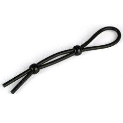 Generique Cock Ring Ajustable Double Noir